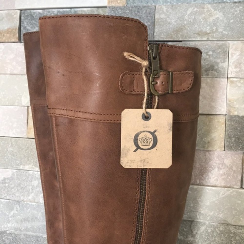 Born Fannar Leather Knee High Boot Wide Calf - Picture 3 of 13